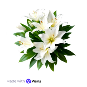 Elegant White Lilies